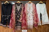 R 1151 Ramsha Cream And Black Georgette Pakistani Readymade Suits Wholesale Price In Surat
